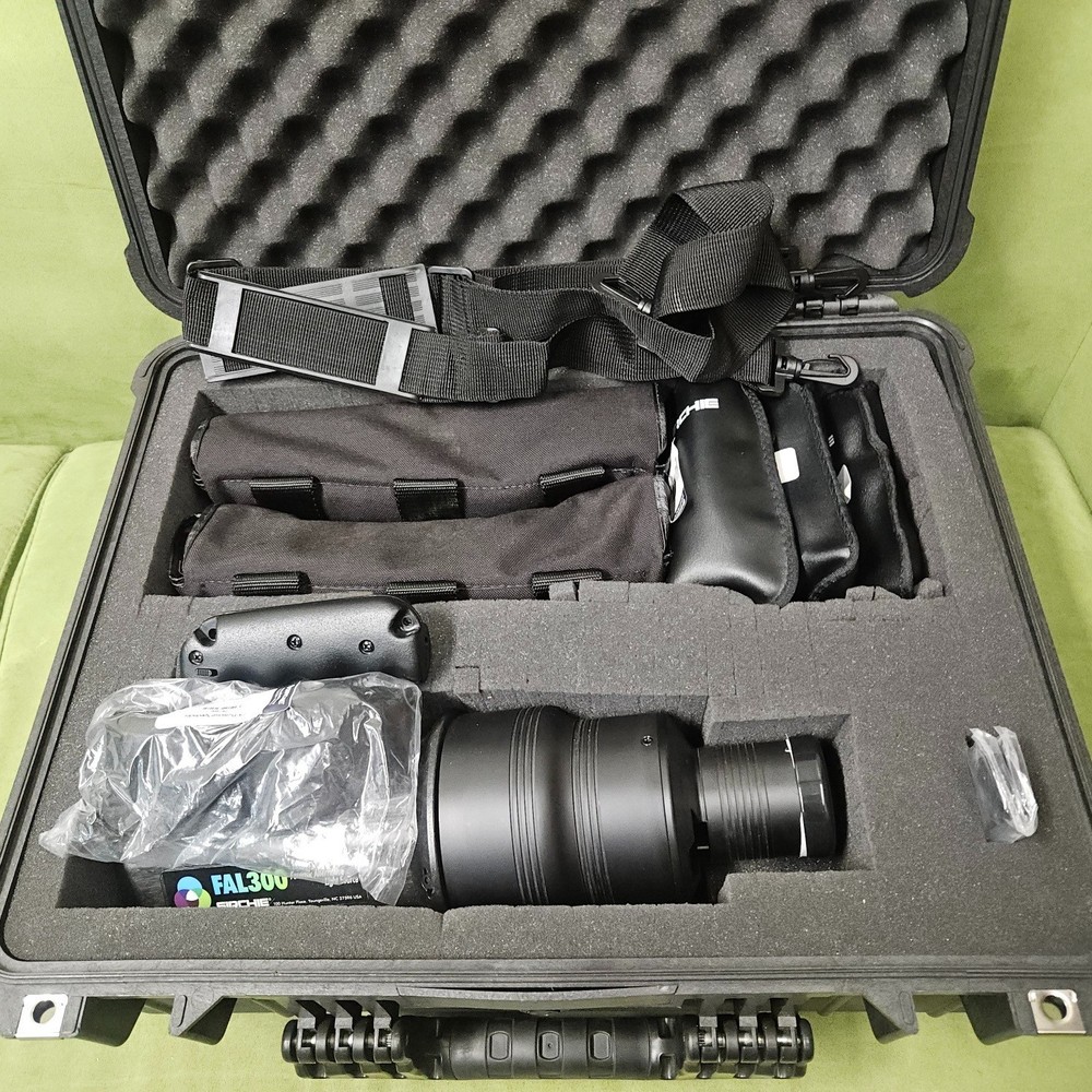 SIRCHIE FAL3000 Forensic ALS Xenon Light Source Kit -Working- Lens Secured (Read