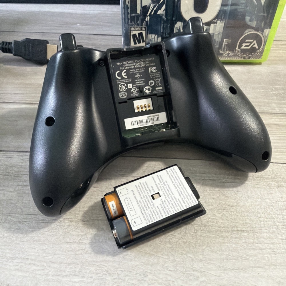 Microsoft Xbox 360 Slim S 4gb Console Bundle 5 Games Controller And Cords