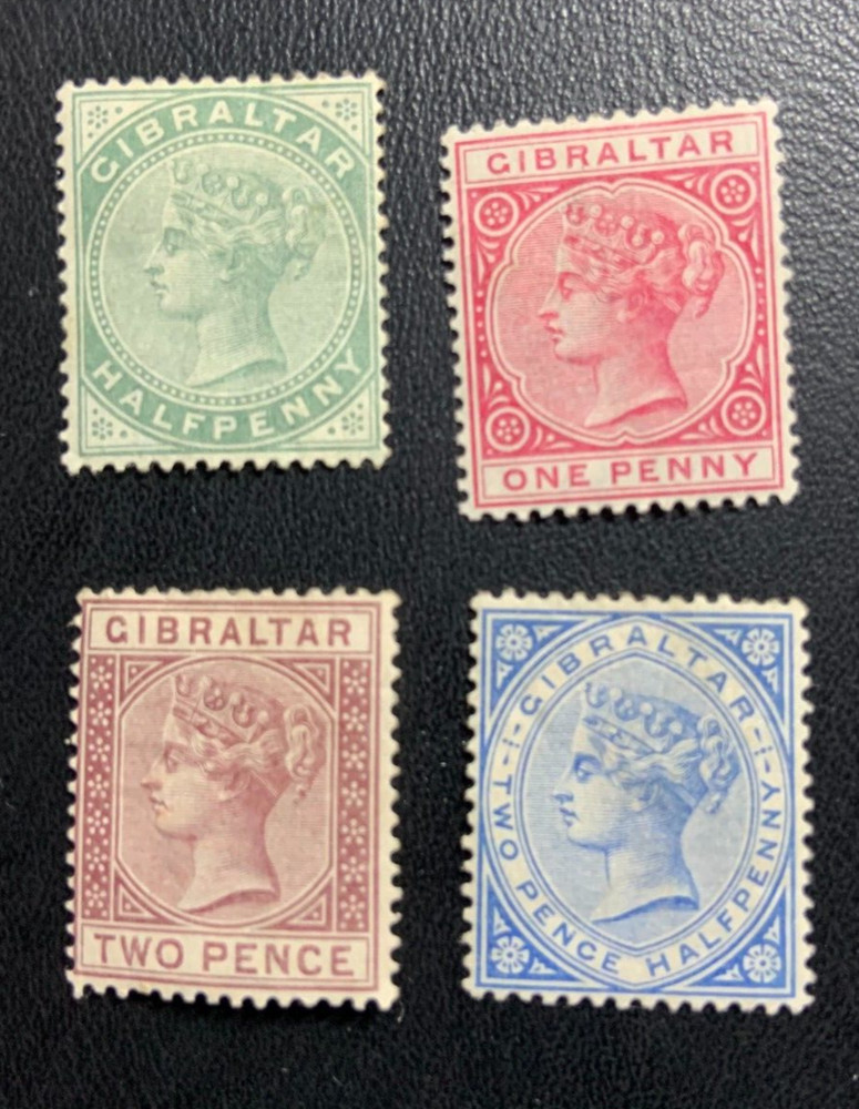 Gibraltar Queen Victoria mounted mint - catalogue £87  Ref YD27 E