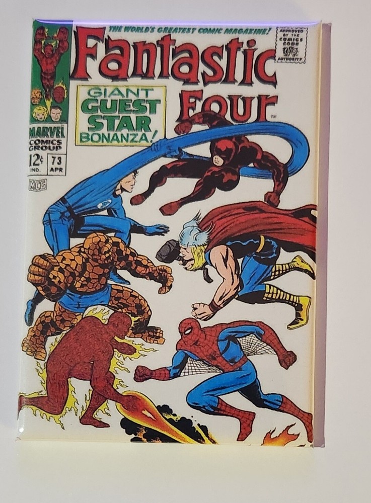 Fantastic Four 73 Refrigerator Magnet 2" by 3" Marvel Comic Spiderman Thor