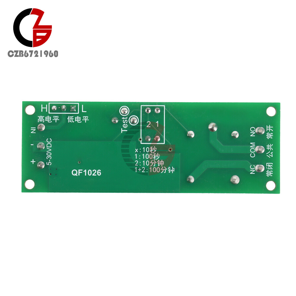 DC4-30V Power Adjustable Delay Relay Timer Control Module Trigger Delay Switch