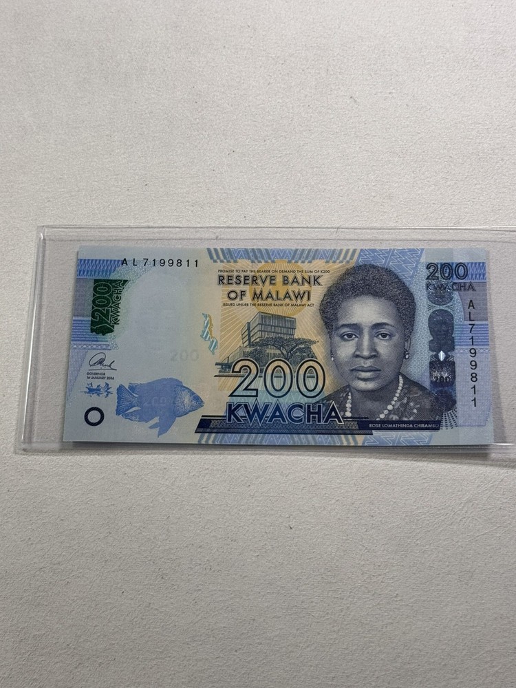 2016 Malawi 200 Kwacha P# 65a