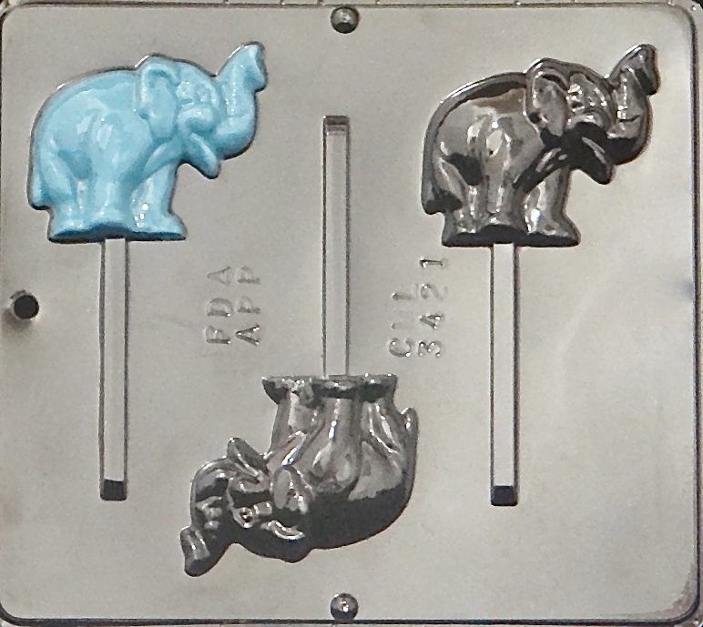 Elephant Lollipop Chocolate Candy Mold 3421 NEW