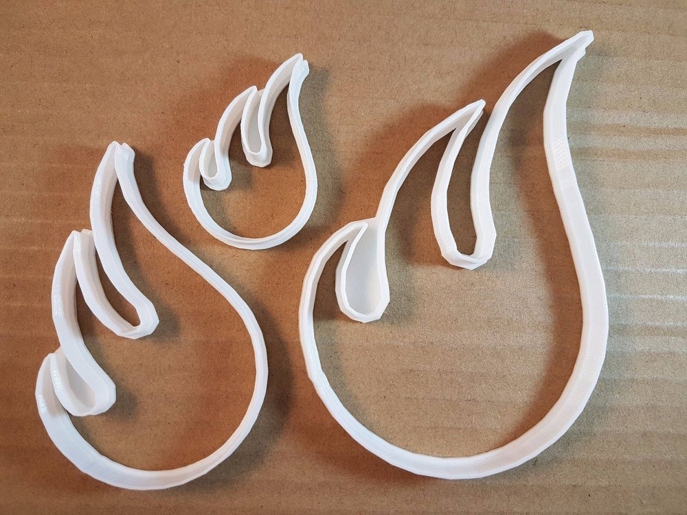 Fire Flame Camp Burn Hot Shape Cookie Cutter Dough Biscuit Pastry Fondant Sharp