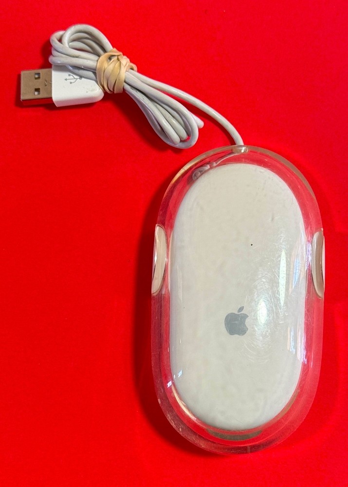 Nice! Apple M5769LL/A Optical Wired White Mouse Fully Tested Works Great!