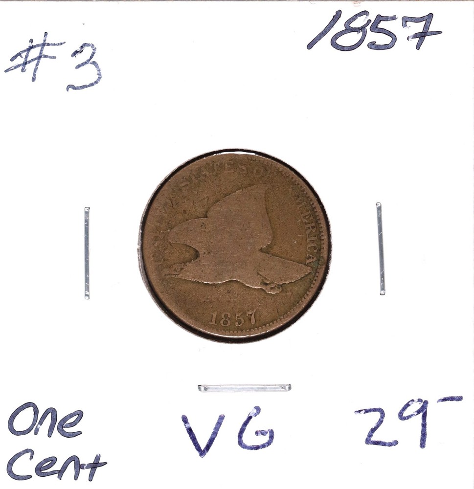 1857 Flying Eagle Cent VG #3