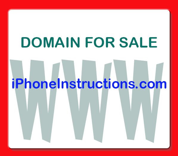 iPhoneInstructions.com Domain for Sale