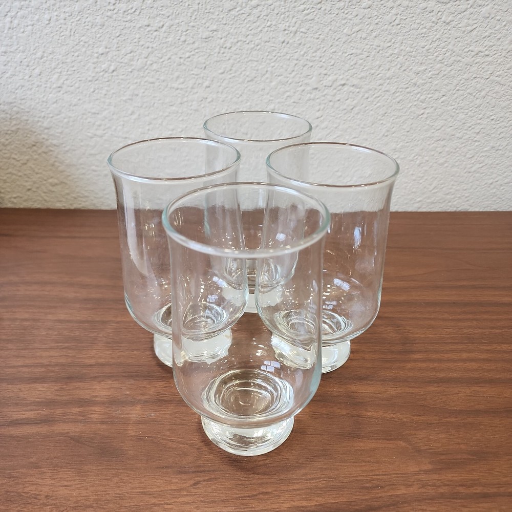 Aurora by Tuscany Crystal Solid Base drinkware Stackable 16 oz Glasses MCM