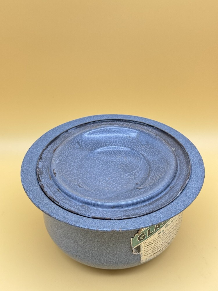 Vintage Moore Glasstex Enamelware Junior Combinet w/ Lid
