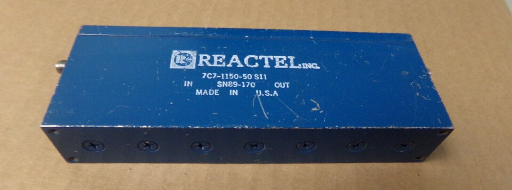 Reactel 7C7-1150-50 S11 FILTER