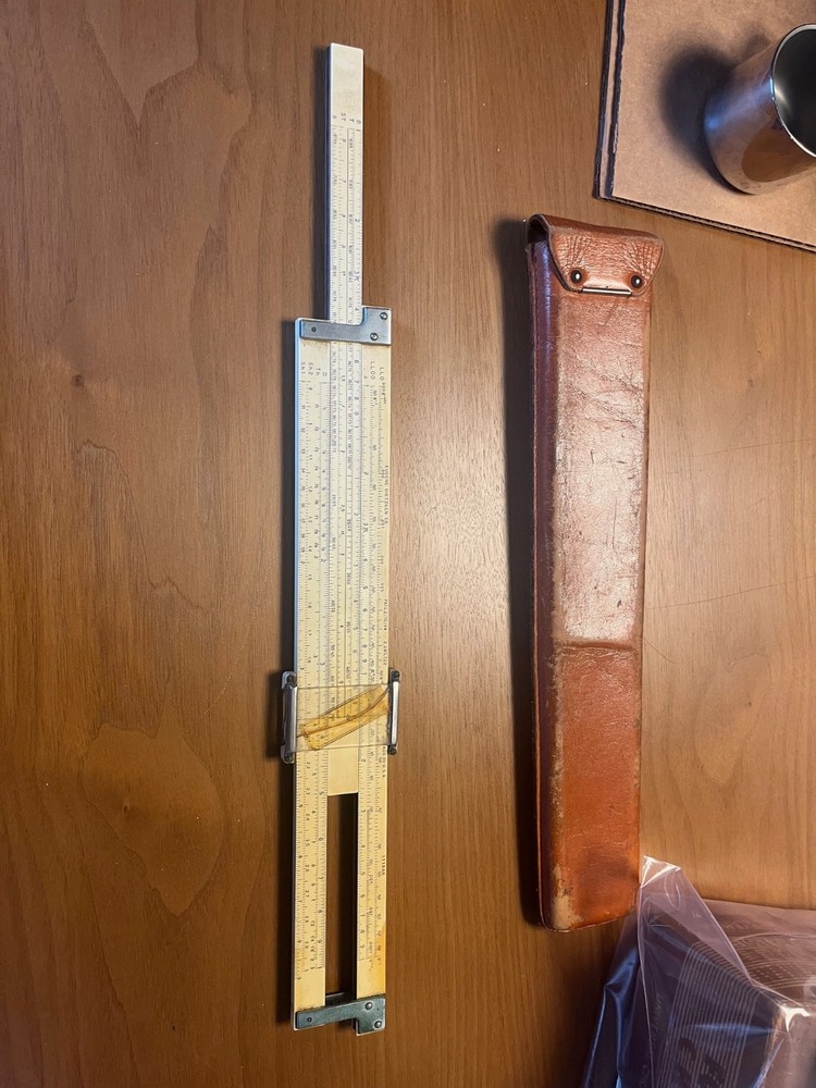 Slide Rule DIETZGEN w/ Original Leather Case