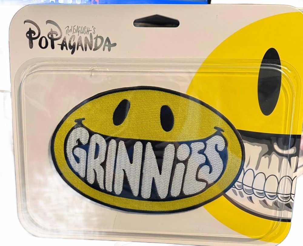 Popaganda Grinnies Grin Patch - 100% Polyester
