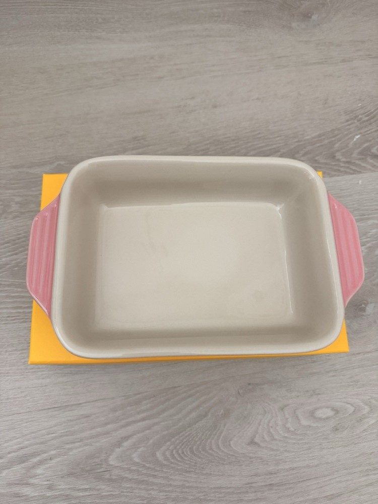 Le Creuset Rectangular Ceramic Baking Dish Rose Quartz 18cm 910419-18