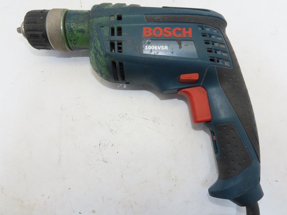 Bosch Model 1006VSR 3/8" Keyless Chuck Drill 6.3 A Amp TESTED Good Condition