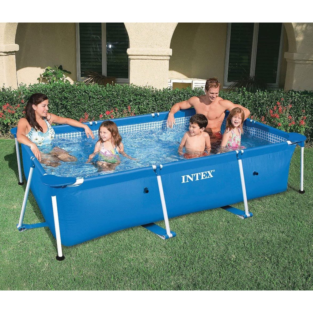 Intex Rectangular-Frame Above Ground Baby Splash Swimming Pool (Open Box)