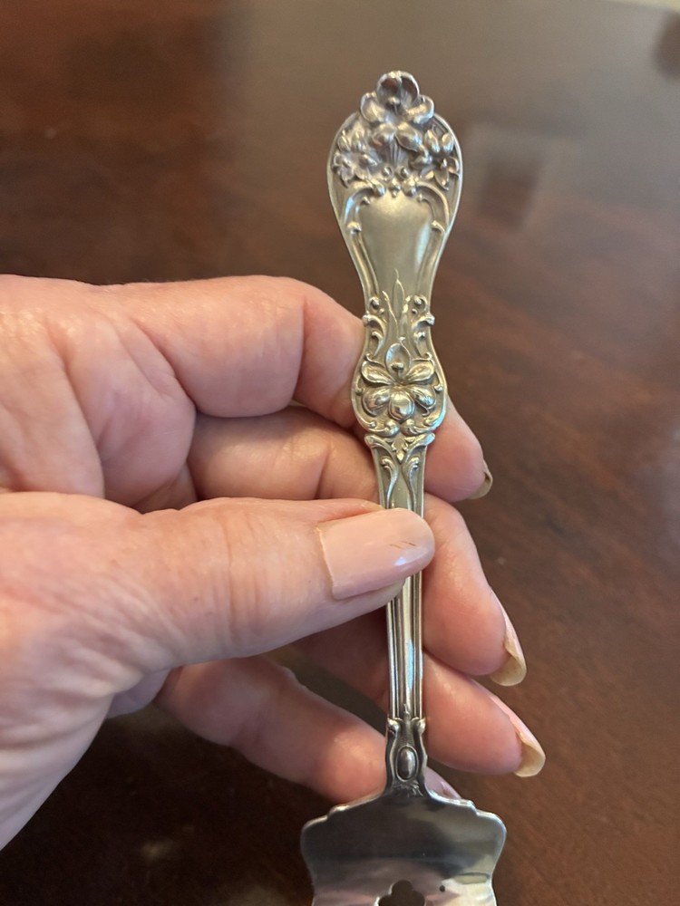 Antique Manchester Sterling Silver Serving Fork