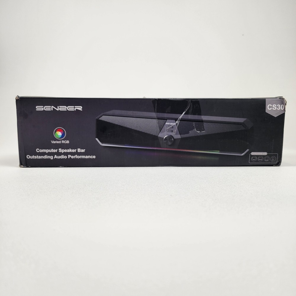 Senzer CS30 Bluetooth Computer Speakers USB Soundbar RGB LED 16W PC