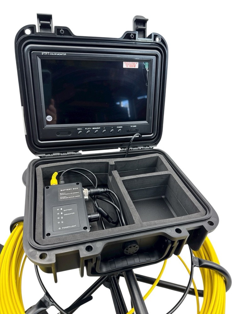 VEVOR Pipe Inspection System w/9in sewer inspection camera Screen Cable WP9600A