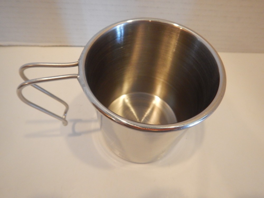 Coleman All Metal Camping Cup 16+ oz Loop Handle Stainless