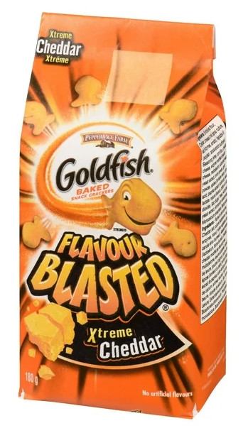 Goldfish Flavor Blasted Xtreme Cheddar Crackers, 180g (3 Pack)