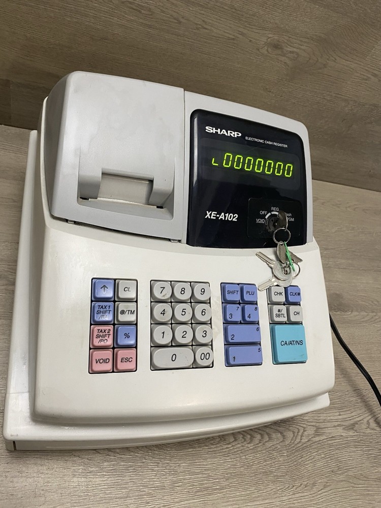 SHARP EXA102 ELECTRONIC CASH REGISTER LED DISPLAY AUTOMATIC PLUS