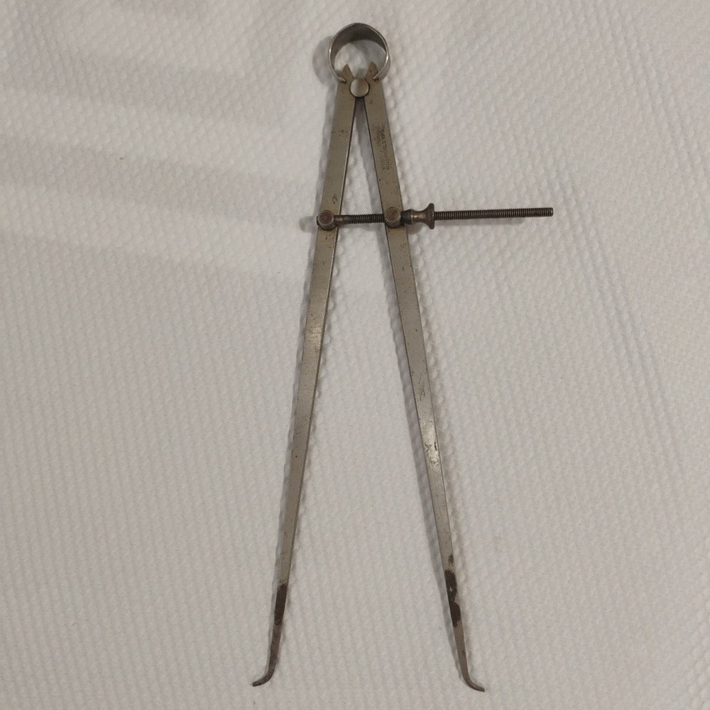 Vintage L.S. Starrett Divider Caliper Drafting Tool 13"