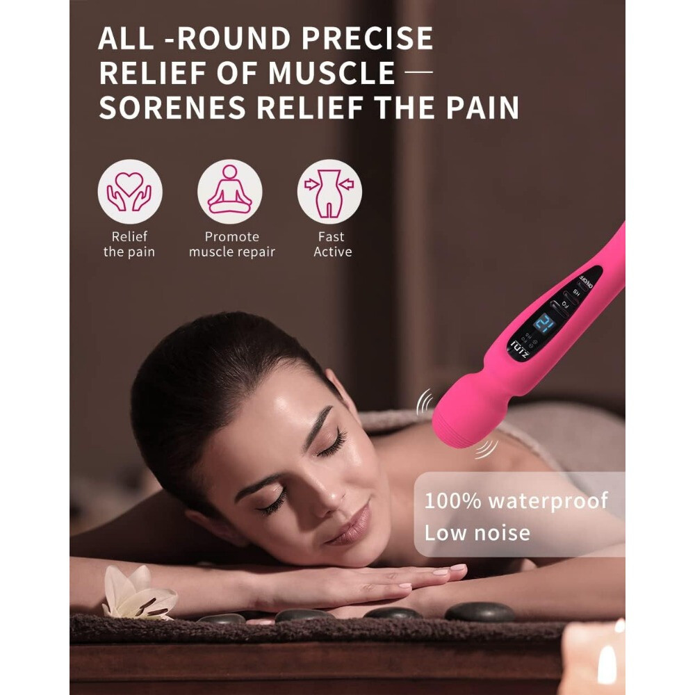 Silent Pink Rechargeable Massager | 12 Modes | Waterproof USB-C | Under 50dB