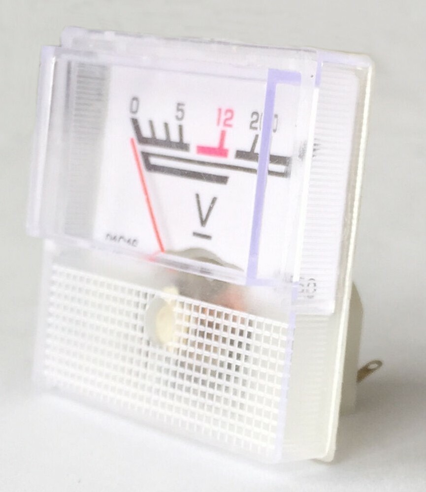 0-20V Analog Panel Meter DC voltmeter Voltage Guage 12V 1PCS