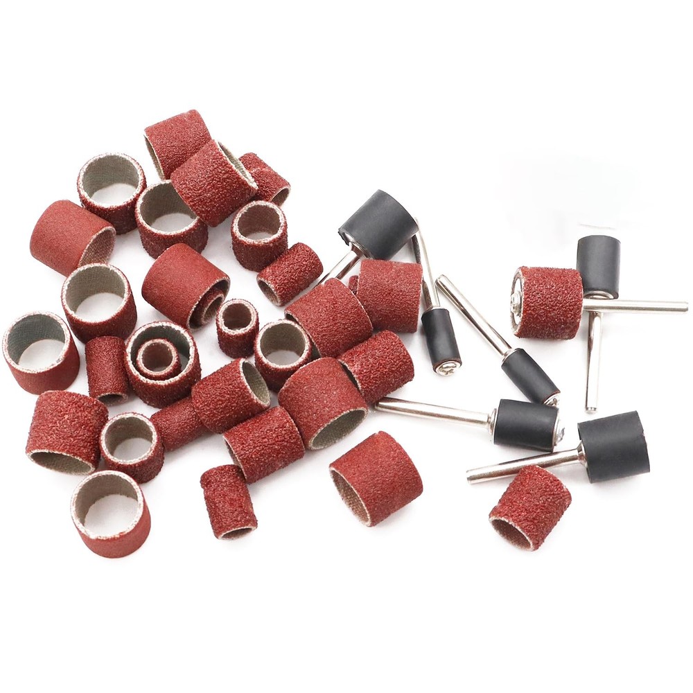 Sunxeke Sanding Drum Set for Dremel Rotary Drum+Sanding Bits