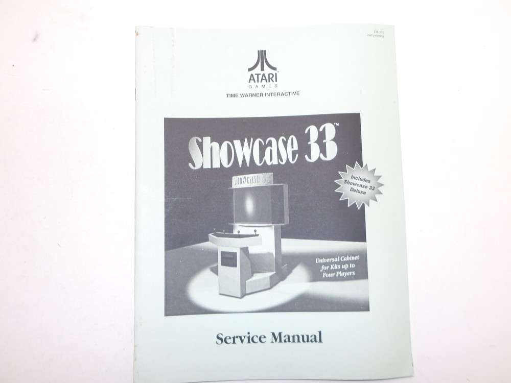 Atari: Showcase 33 Service Manual - NOS
