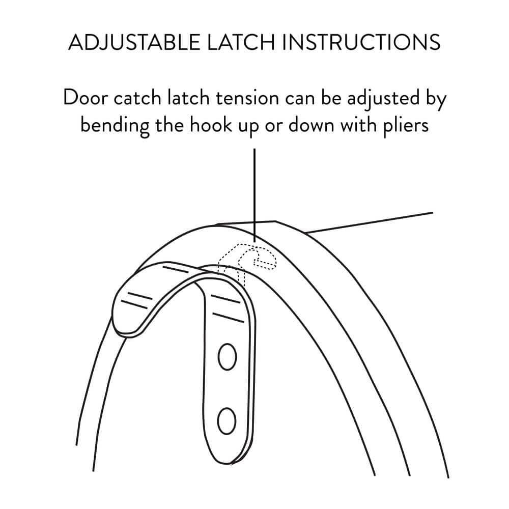 Post Mount Mailbox Black Extra Large Rust-Resistant Steel Adjustable Door Latch