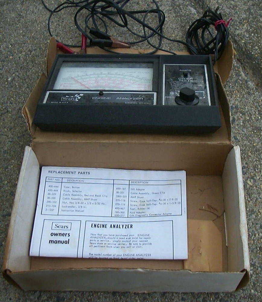 Sear's Engine Analyzer, 12V Ignition System, in good working order