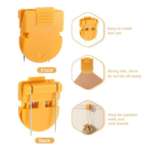 20 Pcs Cubicle Clips, Multicolor Cubicle Hooks Plastic Fabric Panel Wall Clip