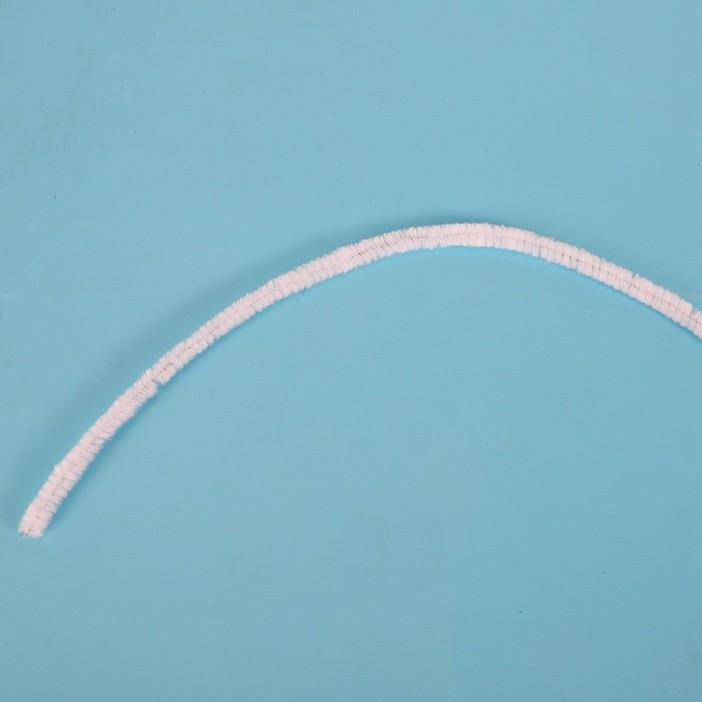 100 Pcs 30cm creation pipe cleaners, white D1X17834