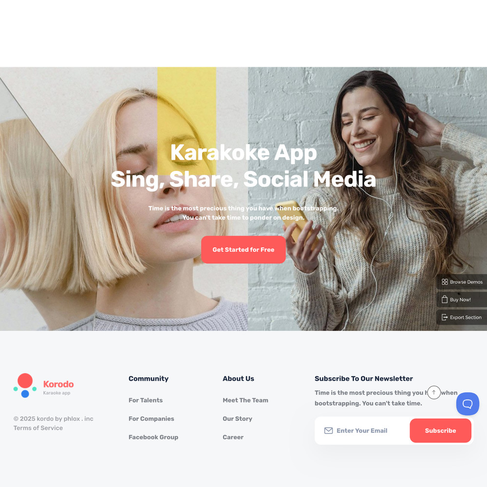 App Page Website Design with Free VPS Web Hosting and Installation