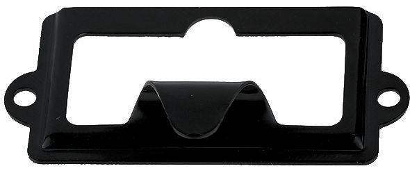 Black Cabinet Label Holder w/ Finger Pull - 2 1/2" (1300)