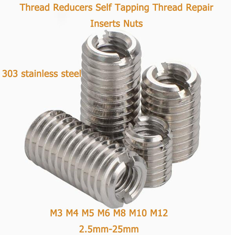 M3 M4 M5 M6 M8 M10 M12 Thread Reducers Self Tapping Thread Repair Inserts Nuts