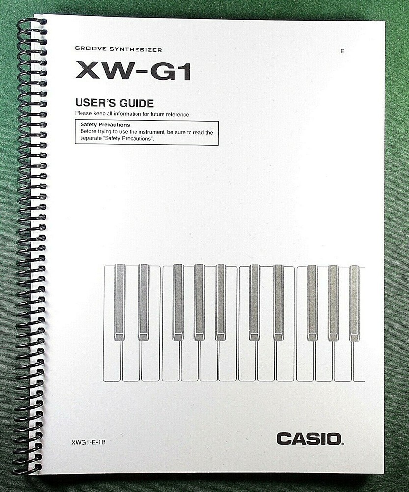 Casio XW-G1 Owner's Manual: 108 Pages & Protective Covers!