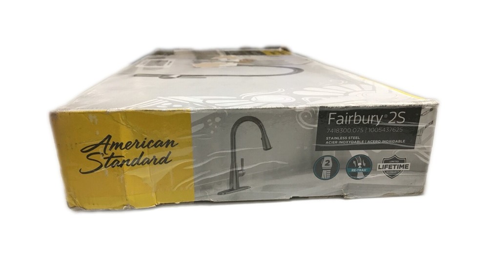 American Standard Fairbury 2S Single-Handle Pull-Down Sprayer Kitchen Faucet SS