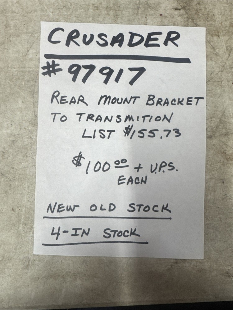 Crusader Rear Transmission Mount Bracket 97917