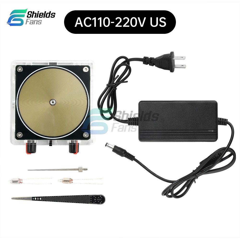 AC110-220V Dual Mode Bluetooth Music Tesla Coil Artificial Lightning Touchable