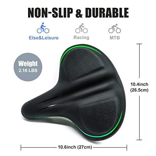 GBTYOOH Oversized Bicycle Saddle Seat with Memory Foam Padding