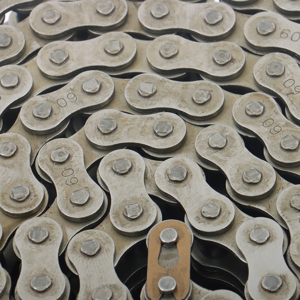 #60-2 Double Strand Duplex Roller Chain 10 Ft with 2 Connect Links