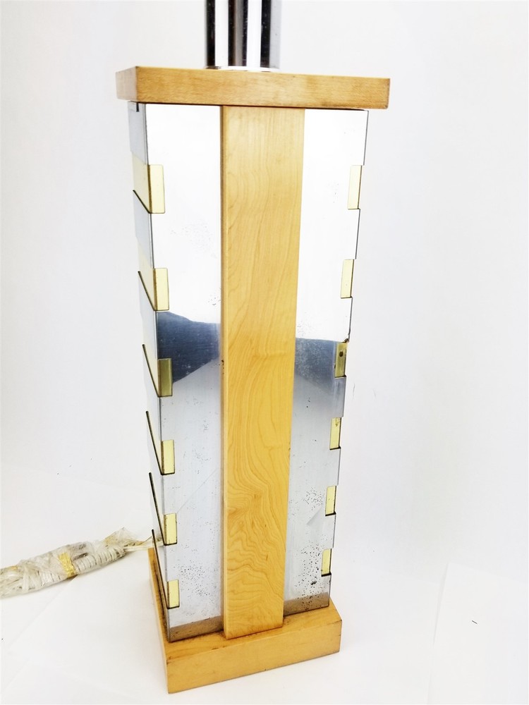 American Lantern Lamp Silver/Gold Retro Art Deco
