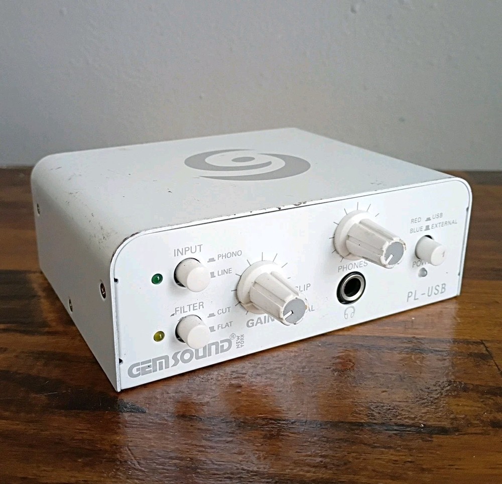 Gem Sound PL-USB Audio Interface Preamp Phono-to-USB