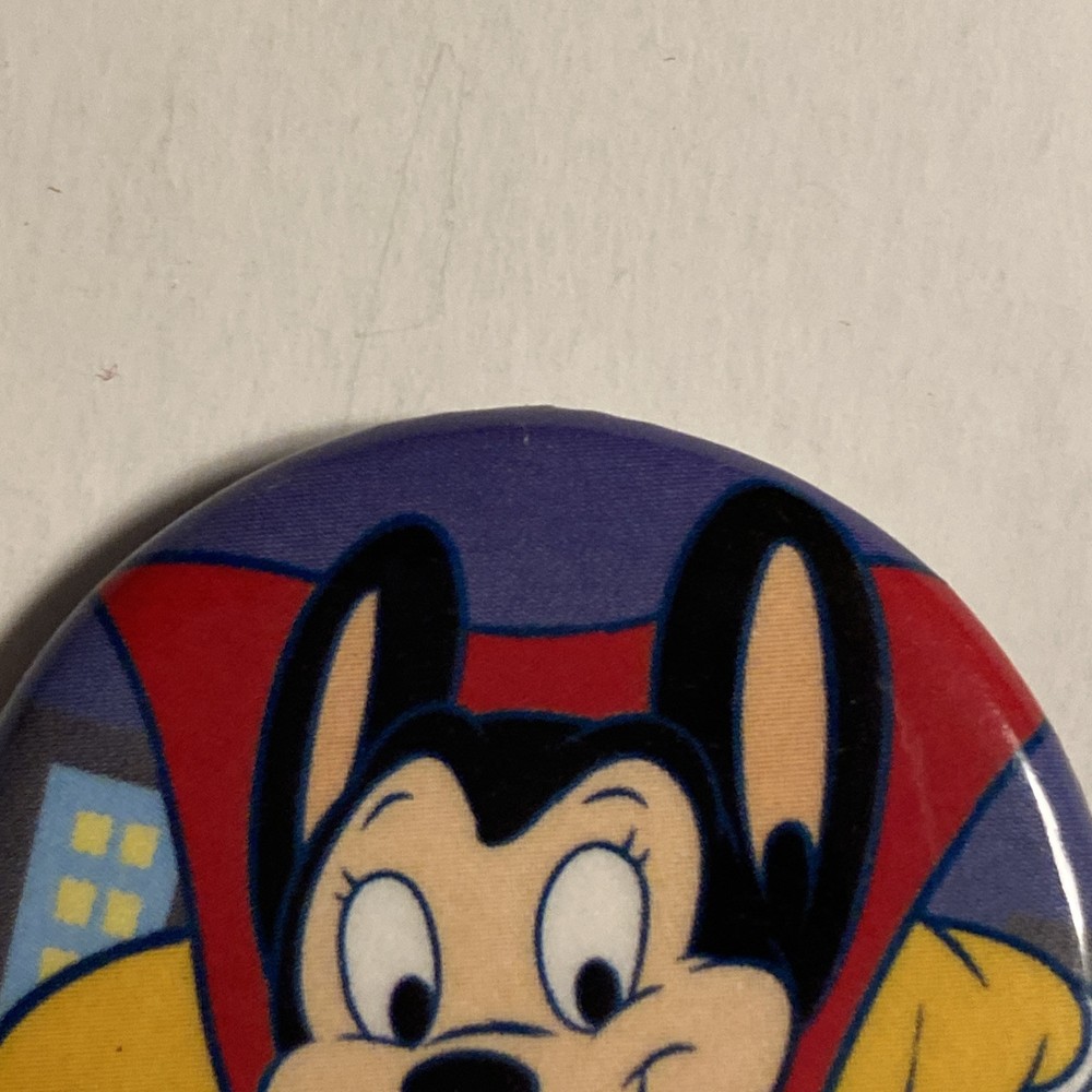 Mighty Mouse Button Pinback Dynamite Comics Superhero FREE SHIPPING