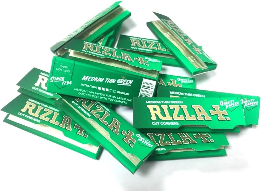 Green Cigarette Rolling Papers 100 Booklets
