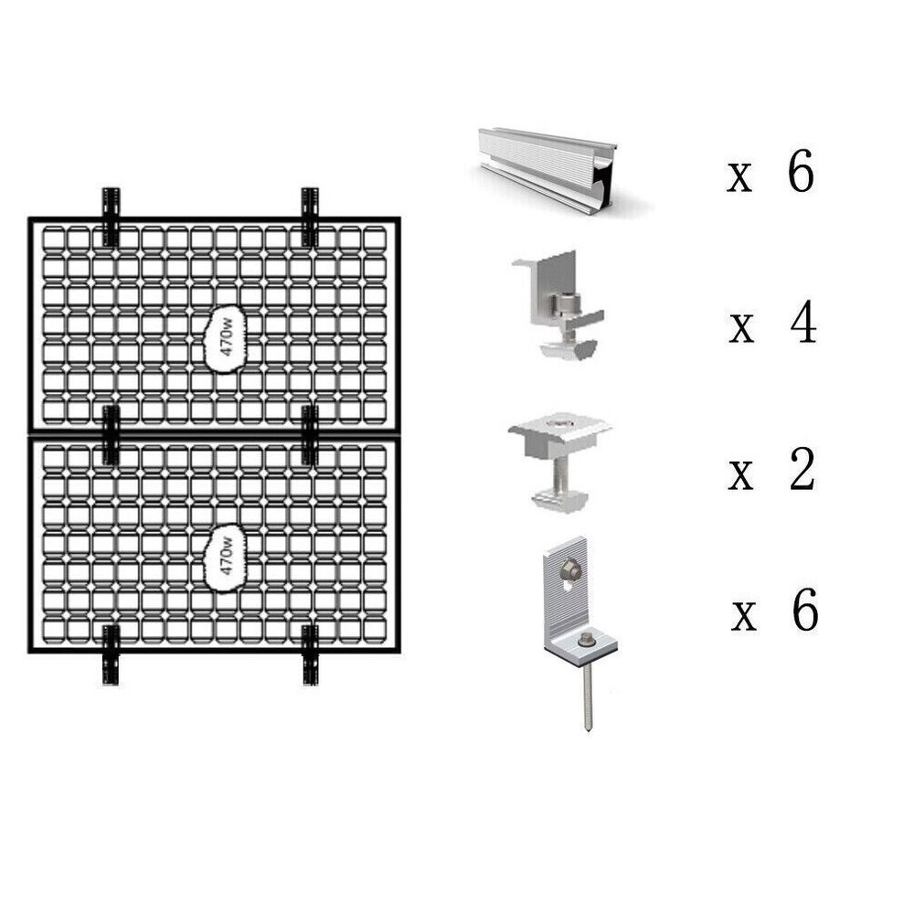 Accessories-Set Solar Rail Alu Mounting Rail Solar Panel PV Profile Solar System