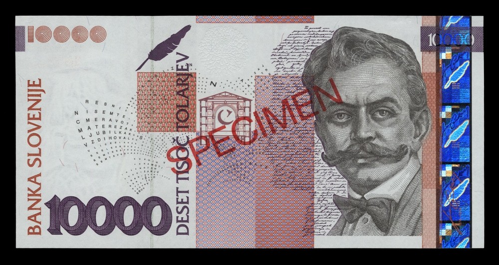 Slovenia P30 Specimen Banknote