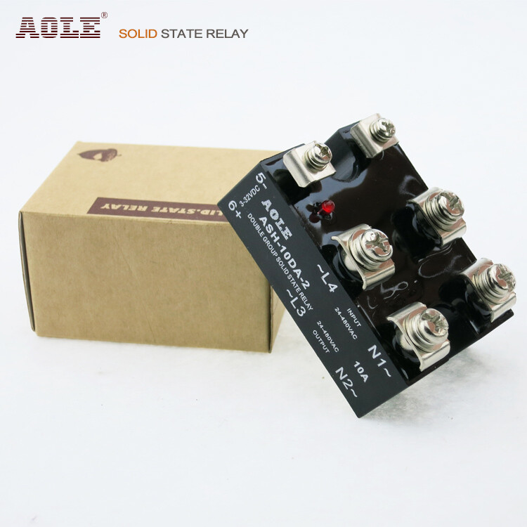 10A two-phase solid state relay ASH-10DA-2 DC-AC JGX-2 4840Z